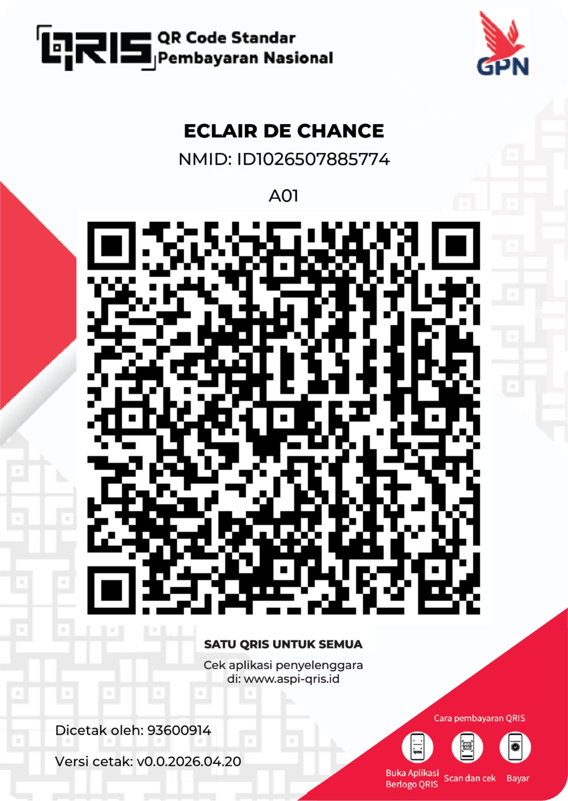 QRIS Éclair de Chance